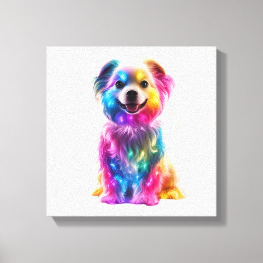 Toile Chien de couleur mignon (Recto)