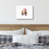 Toile Chien de Noël beagle (Insitu(Chambre))