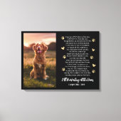 Toile Chien de perte d'animal de compagnie J'attendrai à (Recto)