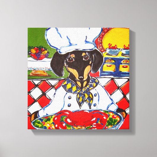 TOILE CHIEN DE SAUCE DACHSHUND (Recto)
