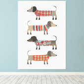 Toile Chien de saucisse Dachshund (Insitu (Plancher de Bois))