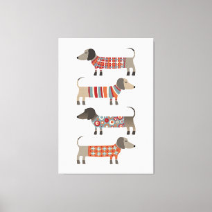 Toile Chien de saucisse Dachshund