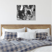Toile Chien de taureau français dormant (Insitu(Chambre))