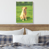 Toile Chien de trieur du Labrador jaune (Insitu(Chambre))