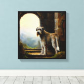Toile Chien d'Irlande Wolfhound (Insitu (Plancher de Bois))