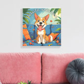 Toile chien drôle (Insitu(Salon))