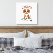 Toile Chien Drôle Chaussettes Cachées Citation Vintage D (Insitu(Chambre))