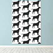 Toile Chien du Black Lab (Insitu (Plancher de Bois))