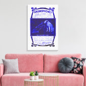 Toile Chien et gramophone (Insitu(Salon))