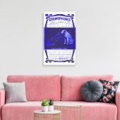 Toile Chien et gramophone (Insitu(Salon))