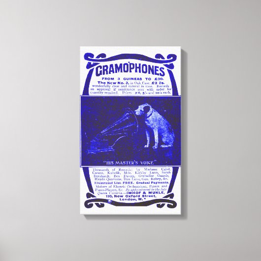 Toile Chien et gramophone (Recto)