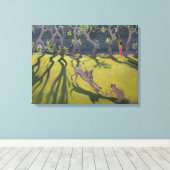 Toile Chien et singe 1998 (Insitu (Plancher de Bois))