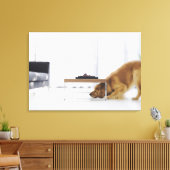 Toile Chien et table (Insitu(Salon))