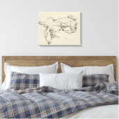 Toile Chien fatigué (Insitu(Chambre))