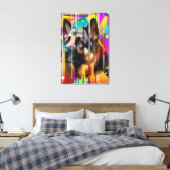 Toile Chien géométrique moderne (Insitu(Chambre))