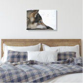 Toile Chien Husky aux yeux bleus (Insitu(Chambre))
