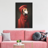 Toile Chien Lady Saluki (Insitu(Salon))