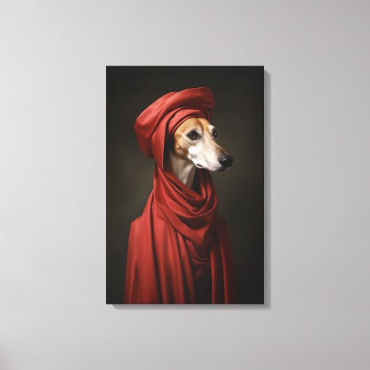 Toile Chien Lady Saluki (Recto)