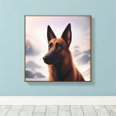 Toile Chien malinois (Insitu (Plancher de Bois))