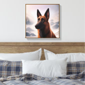 Toile Chien malinois (Insitu(Chambre))