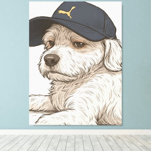 Toile Chien Max (Insitu (Plancher de Bois))