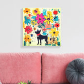 Toile Chien Noir Art Doodle (Insitu(Salon))