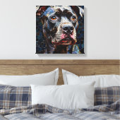 Toile Chien Pitbull fort (Insitu(Chambre))