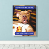 Toile Chien Plein De Pizza (Insitu (Plancher de Bois))