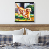 Toile Chien Retriever doré (Insitu(Chambre))