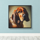 Toile Chien Saint-Hubert (Insitu (Plancher de Bois))