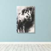Toile Chien Sauvage (Insitu (Plancher de Bois))