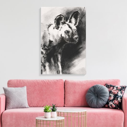 Toile Chien Sauvage (Insitu(Salon))