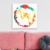 Toile Chien Schnauzer (Insitu(Salon))