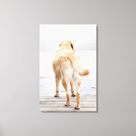 Toile Chien sur quai (Recto)