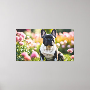 Toile Chien-taureau français dans le jardin