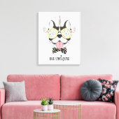 Toile Chien-taureau français Unicorn (Insitu(Salon))