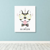 Toile Chien-taureau français Unicorn (Insitu (Plancher de Bois))