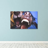 Toile Chiens aboyant (Insitu (Plancher de Bois))