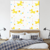 Toile chiens corgis dessin animé drôles (Insitu(Chambre))