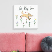 Toile Chiens dans le jardin II | Mangez l'amour (Insitu(Salon))