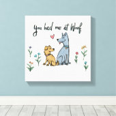 Toile Chiens dans le jardin III | Vous M'Avez Eu À Woof (Insitu (Plancher de Bois))