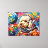 TOILE CHIENS DANS L'ESPACE-CANICHE (Recto)
