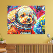TOILE CHIENS DANS L'ESPACE-CANICHE 10 (Insitu(Salon))