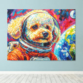 TOILE CHIENS DANS L'ESPACE-CANICHE 10 (Insitu (Plancher de Bois))