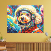 TOILE CHIENS DANS L'ESPACE-CANICHE 11 (Insitu(Salon))