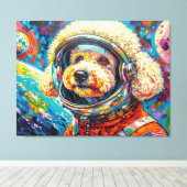 TOILE CHIENS DANS L'ESPACE-CANICHE 11 (Insitu (Plancher de Bois))