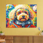 TOILE CHIENS DANS L'ESPACE-CANICHE 12 (Insitu(Salon))