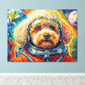 TOILE CHIENS DANS L'ESPACE-CANICHE 12 (Insitu (Plancher de Bois))