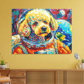 TOILE CHIENS DANS L'ESPACE-CANICHE 14 (Insitu(Salon))