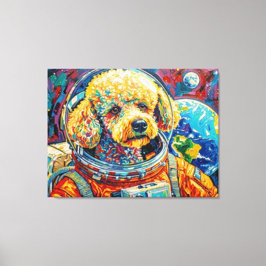 TOILE CHIENS DANS L'ESPACE-CANICHE 14 (Recto)